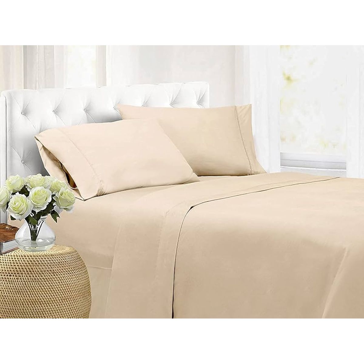 GENERICO - JUEGO DE SABANAS 100% ALGODON  SUAVES Y CÁLIDAS