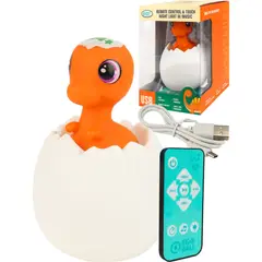 GENERICO - Lámpara De Dinosaurio Naranjo Led Recargable 130 Canciones