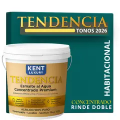 KENT - PINTURA ESMALTE AGUA CONCRENTRADO TENDENDIA - MATE - TINETA 10L DEEP AQUA