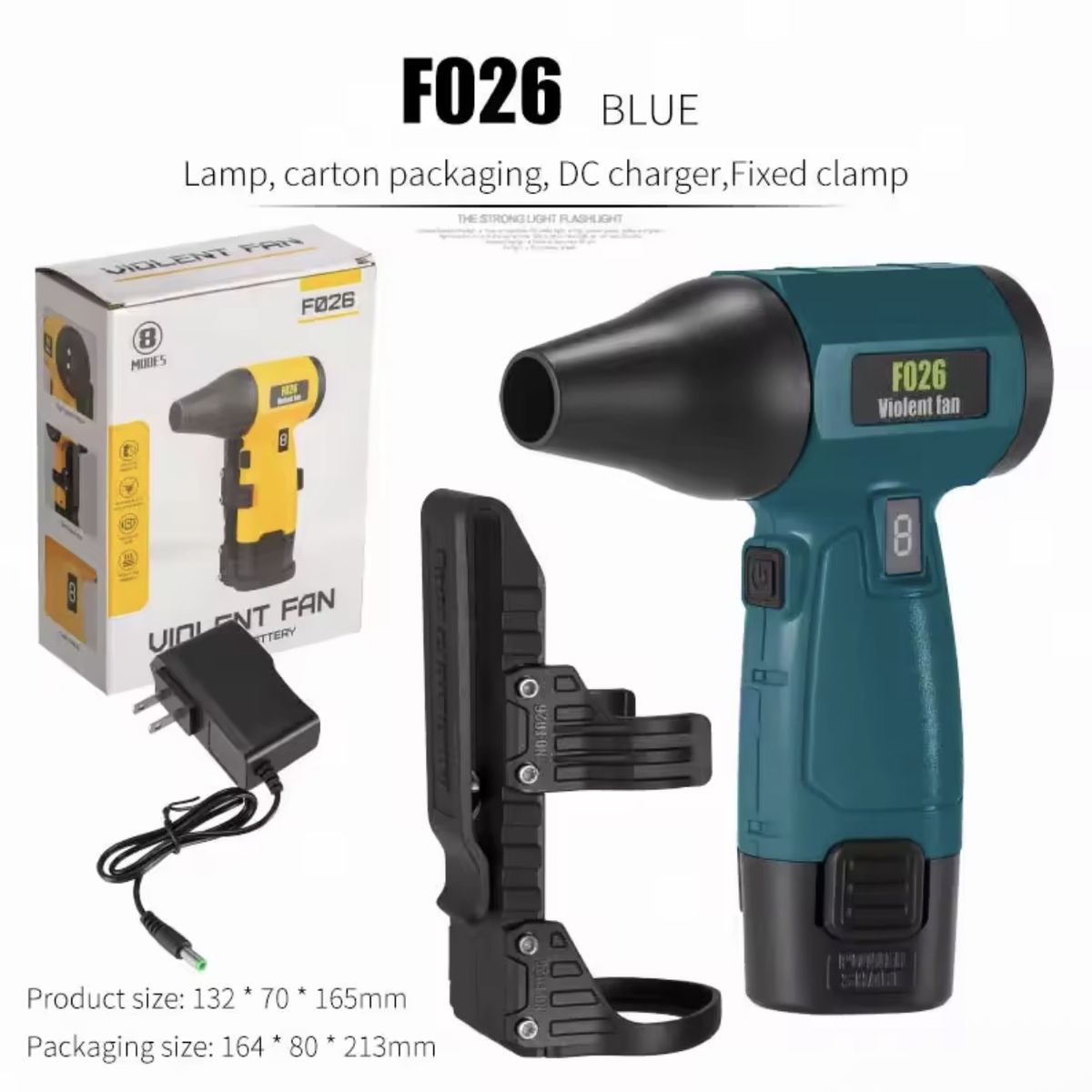 U BUY - soplador recargable 12v mini turbo portátil 1 batería