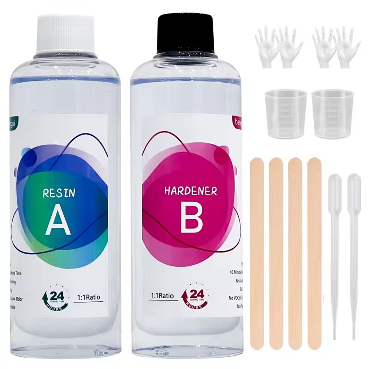 U BUY - Resina Epóxica Transparente 946 ml Resina Cristal Sin Color para Arte y Encapsulados