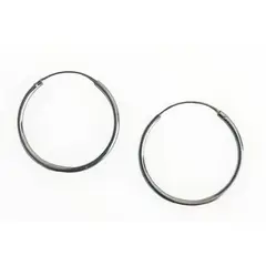 TAETHAI - Aros de plata 925 colgantes sin piedra, tipo argolla