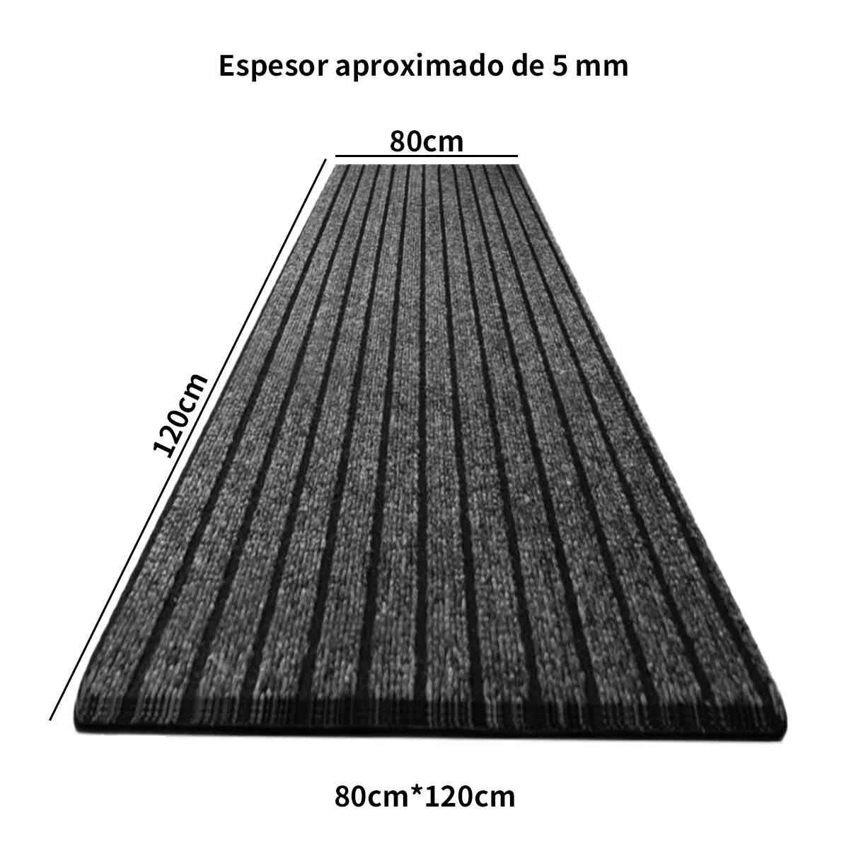 ATURE - Alfombrilla De Pvc 80x120cm Fondo Antideslizante Alfombra