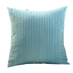 OLEVO - Funda cojín pana 50x50 decorativa azul claro, relleno no incluido