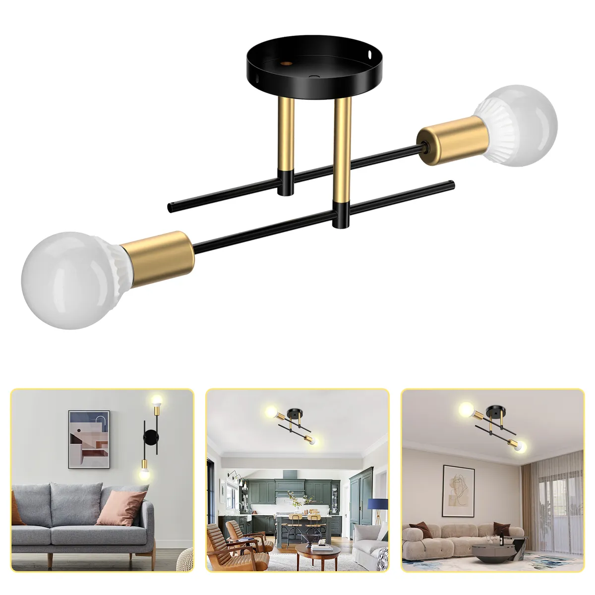 HALMAN - Soporte de montaje para luminaria - Luz cálida