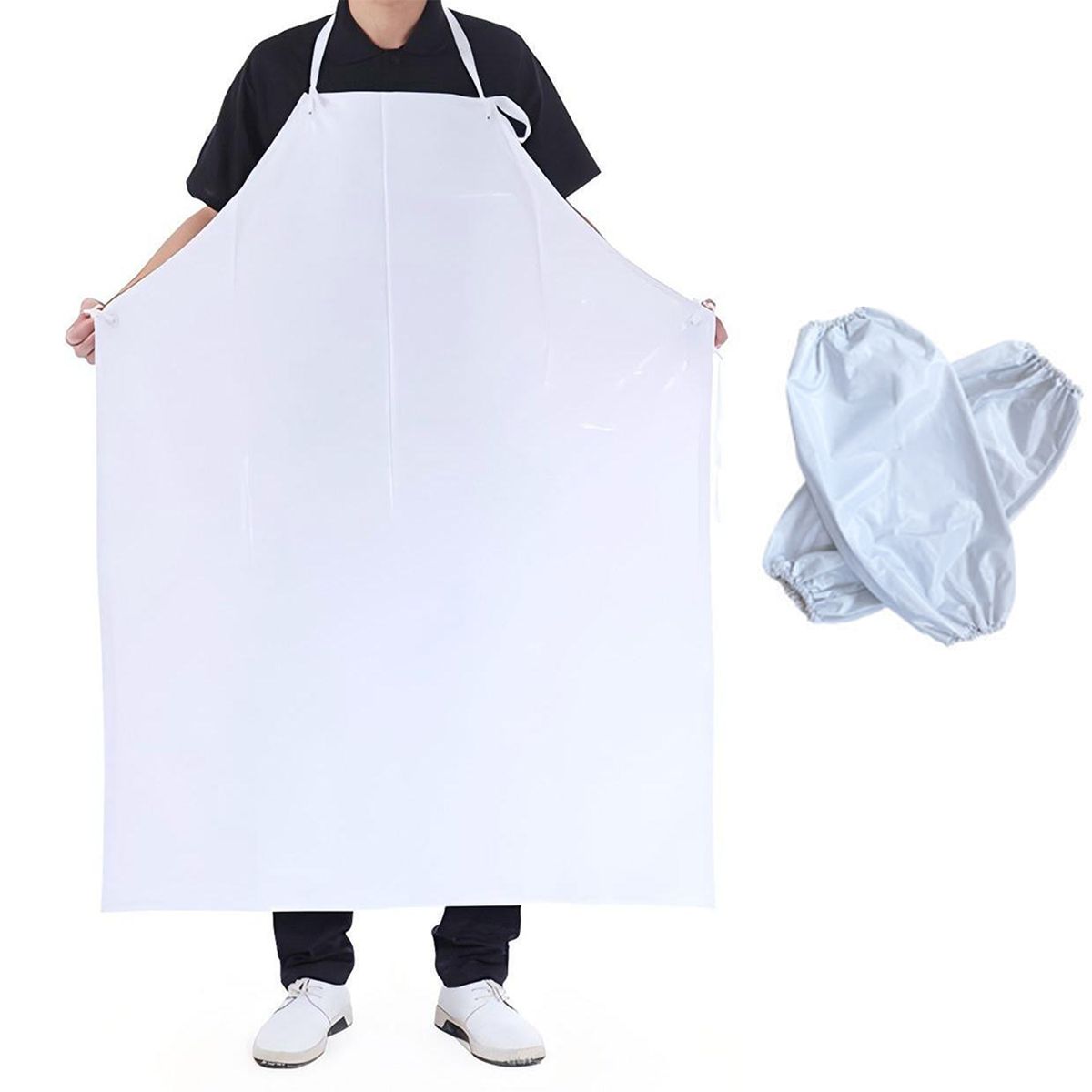 ATURE - Delantal De Vinilo De Goma De Plástico Impermeable De Pvc