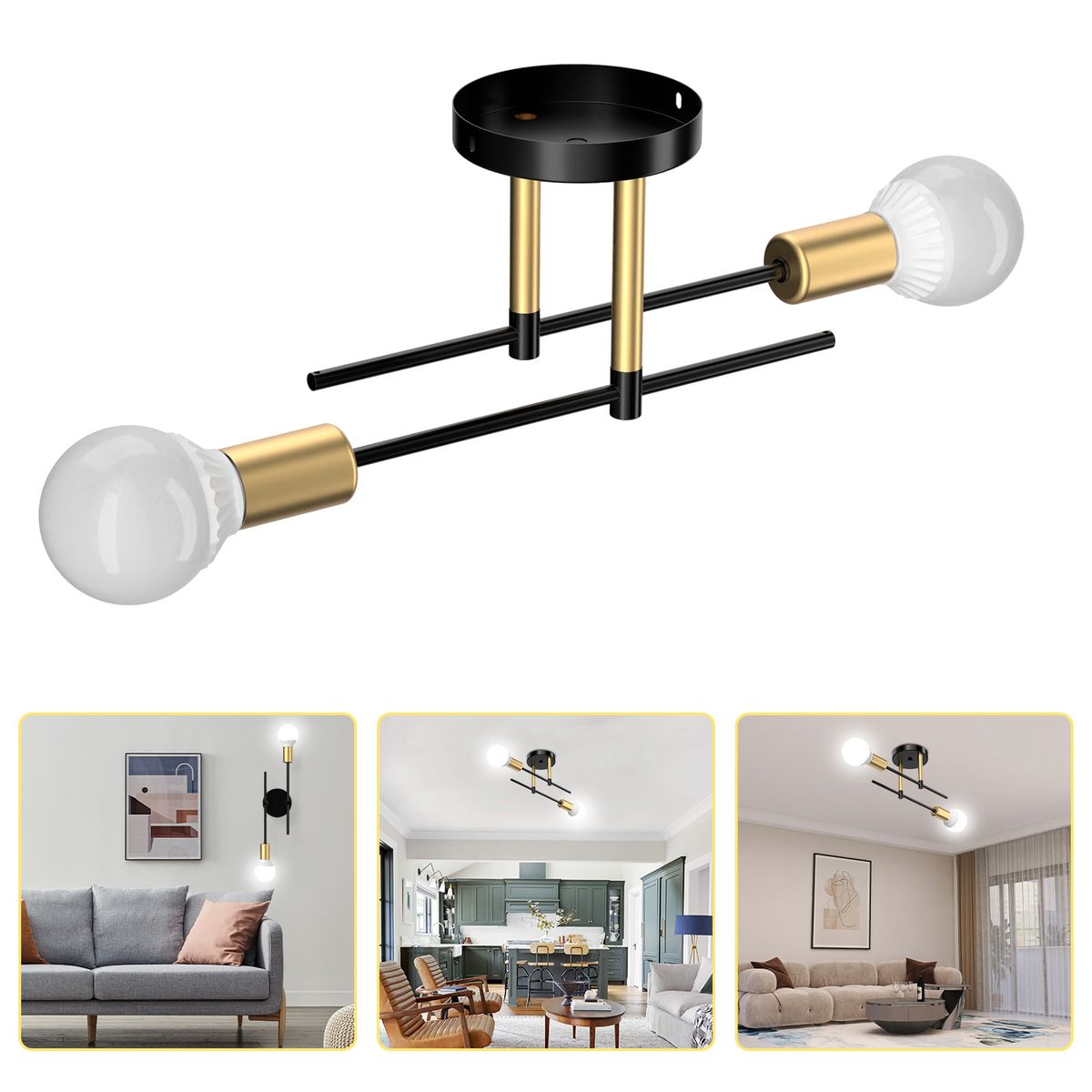 HALMAN - Soporte de montaje para luminaria - Luz blanca