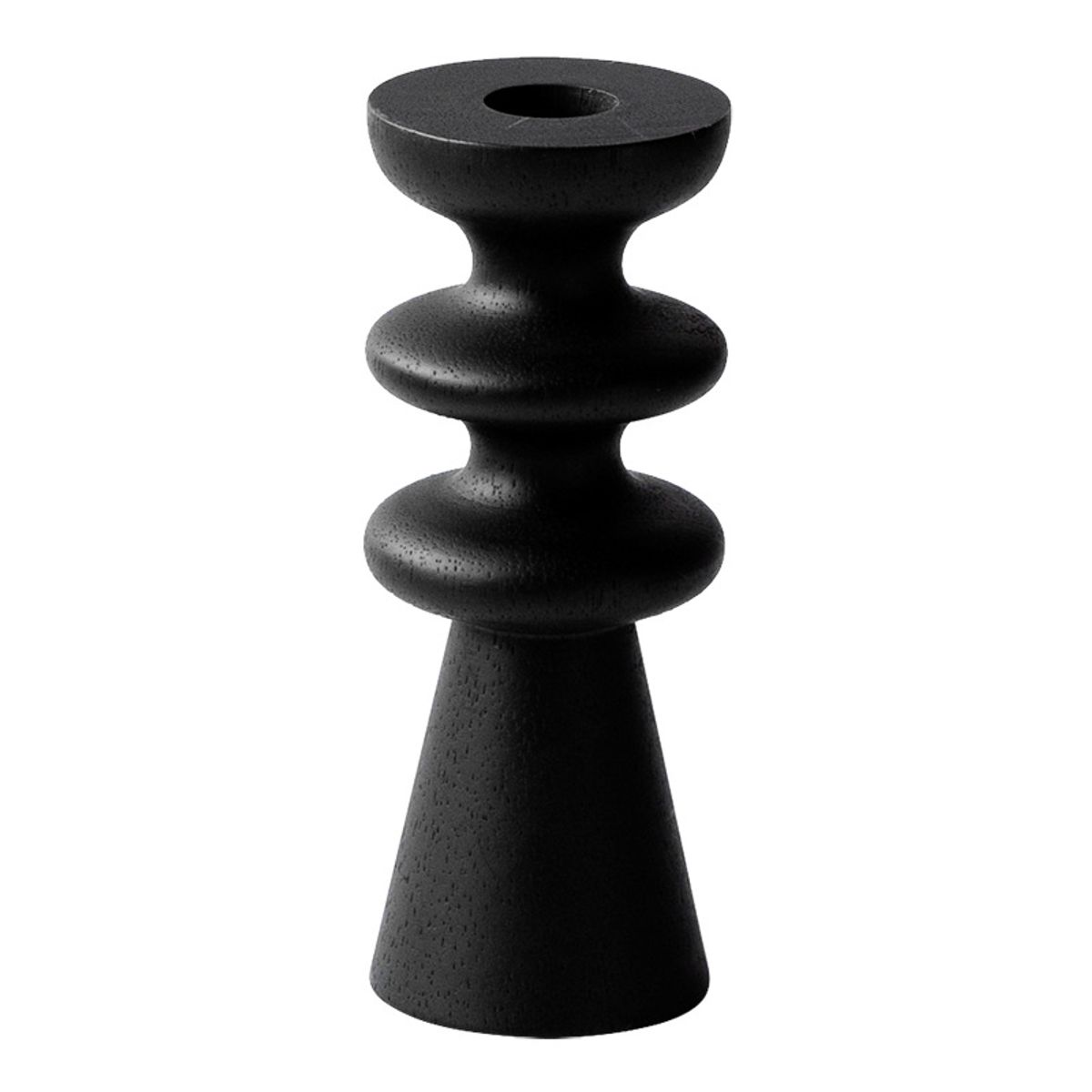 OLEVO - Juego candelabros madera estilo europeo set 2 piezas aro decoración mesa (Velas no incluidas)