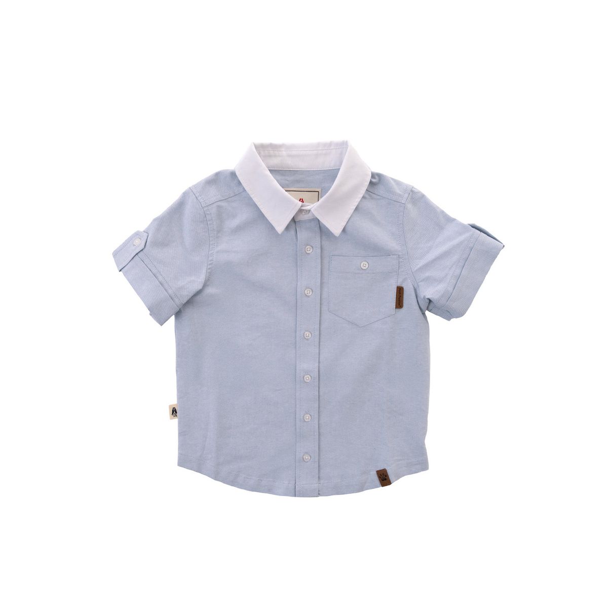 HUSH PUPPIES - Camisa Niño Coburgo Celeste HUSH PUPPIES