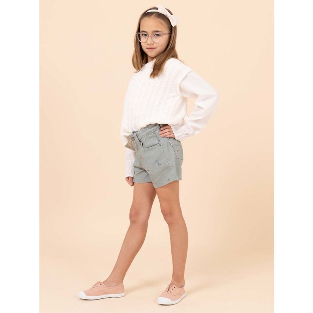 HUSH PUPPIES - Chaleco Niña Fiore Blanco HUSH PUPPIES