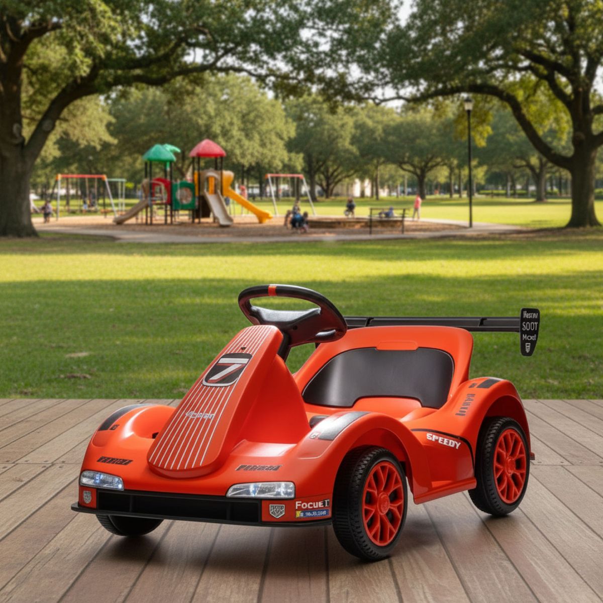 MUNDO ONLINE - Auto Electrico Niños Karting Con Control Luz Y Sonido