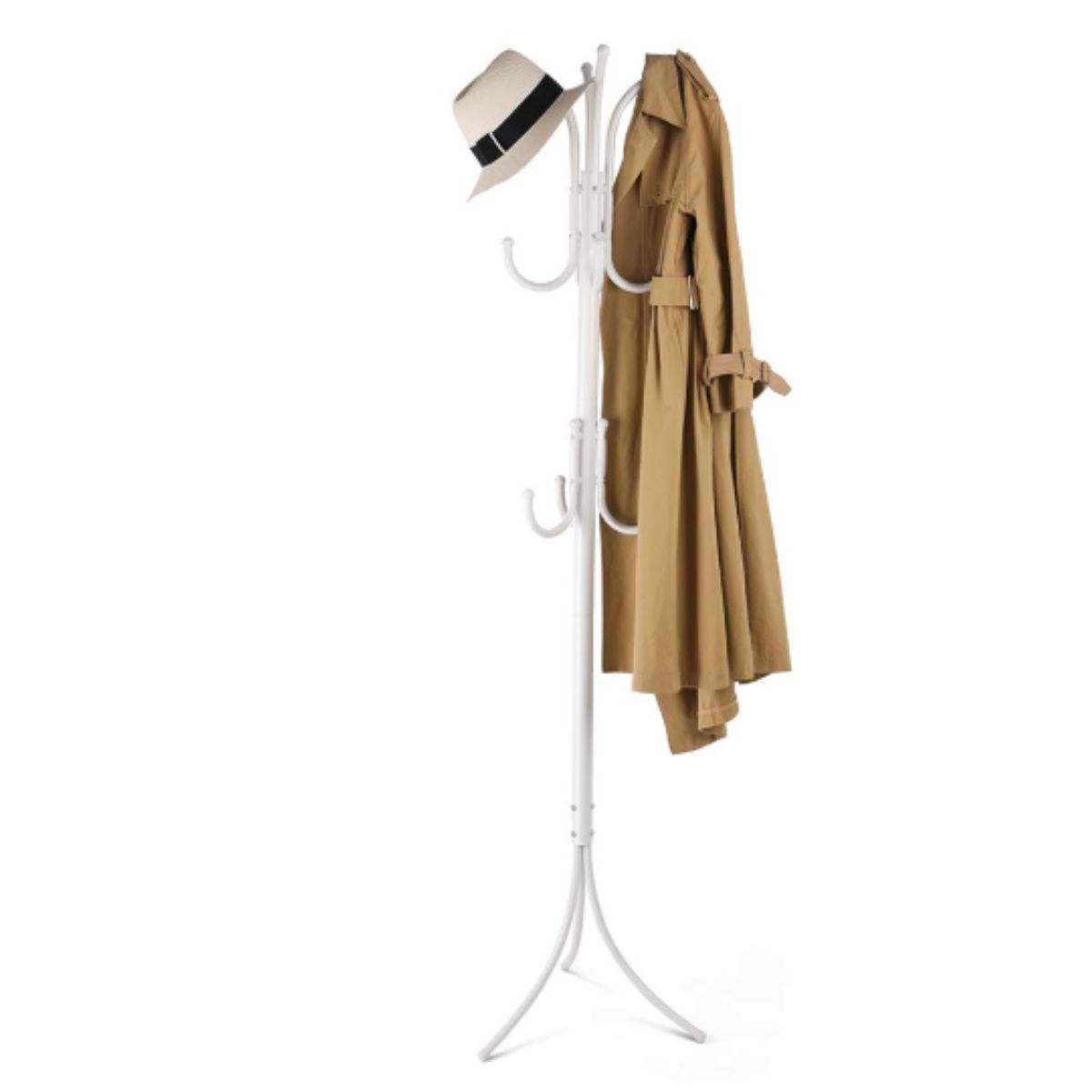 GENERICO - Colgador Perchero Tipo Adorno para Ropa y Sombreros Color BLANCO