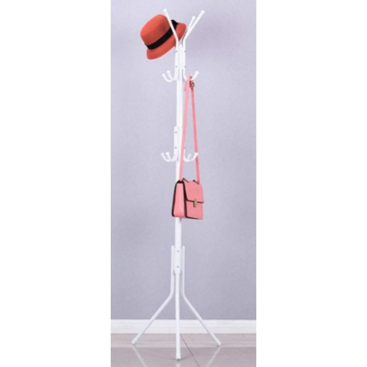 GENERICO - Colgador Perchero Tipo Adorno para Ropa y Sombreros Color BLANCO