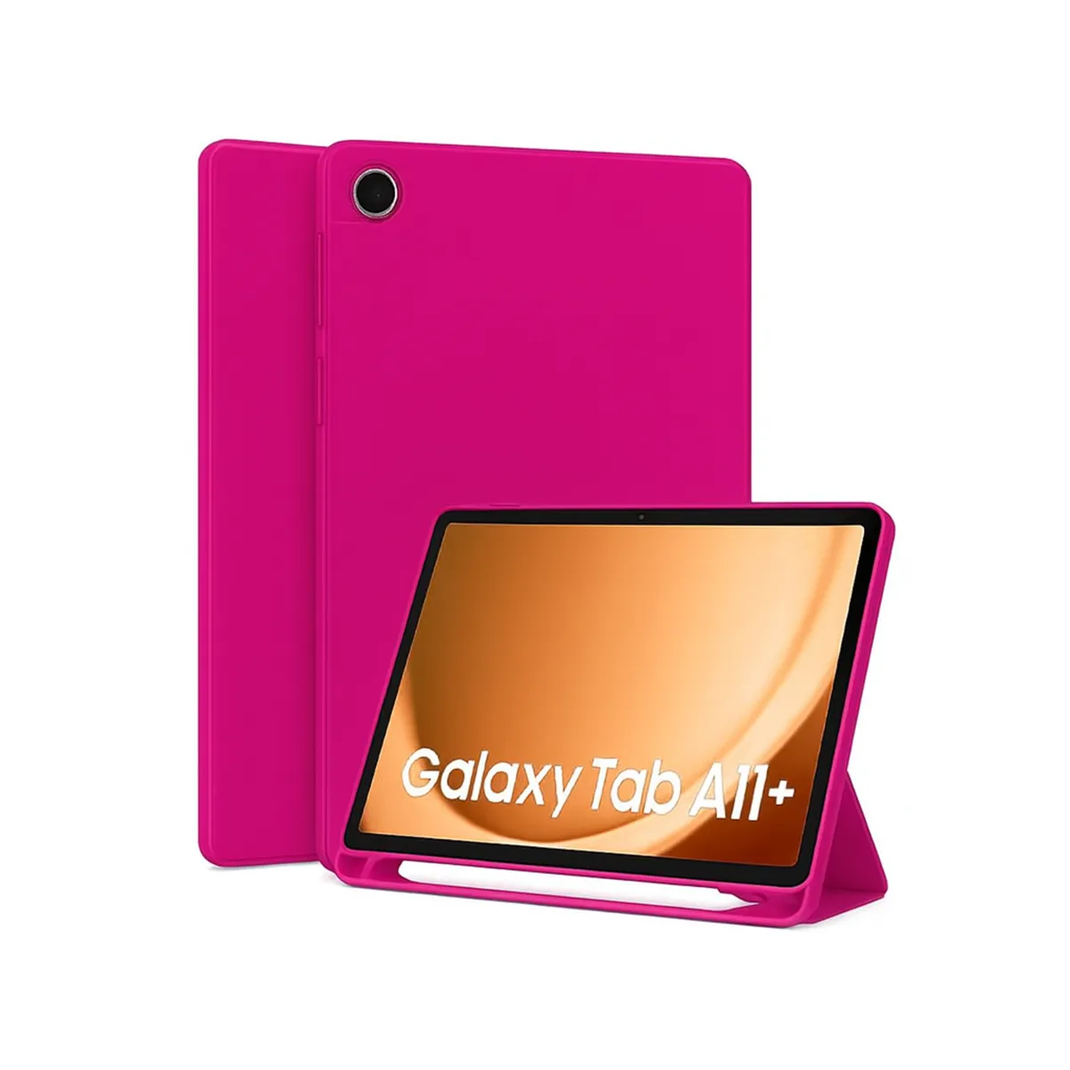 JOIGO - Funda Smart Cover Para Samsung Galaxy A11+ Plus Fucsia