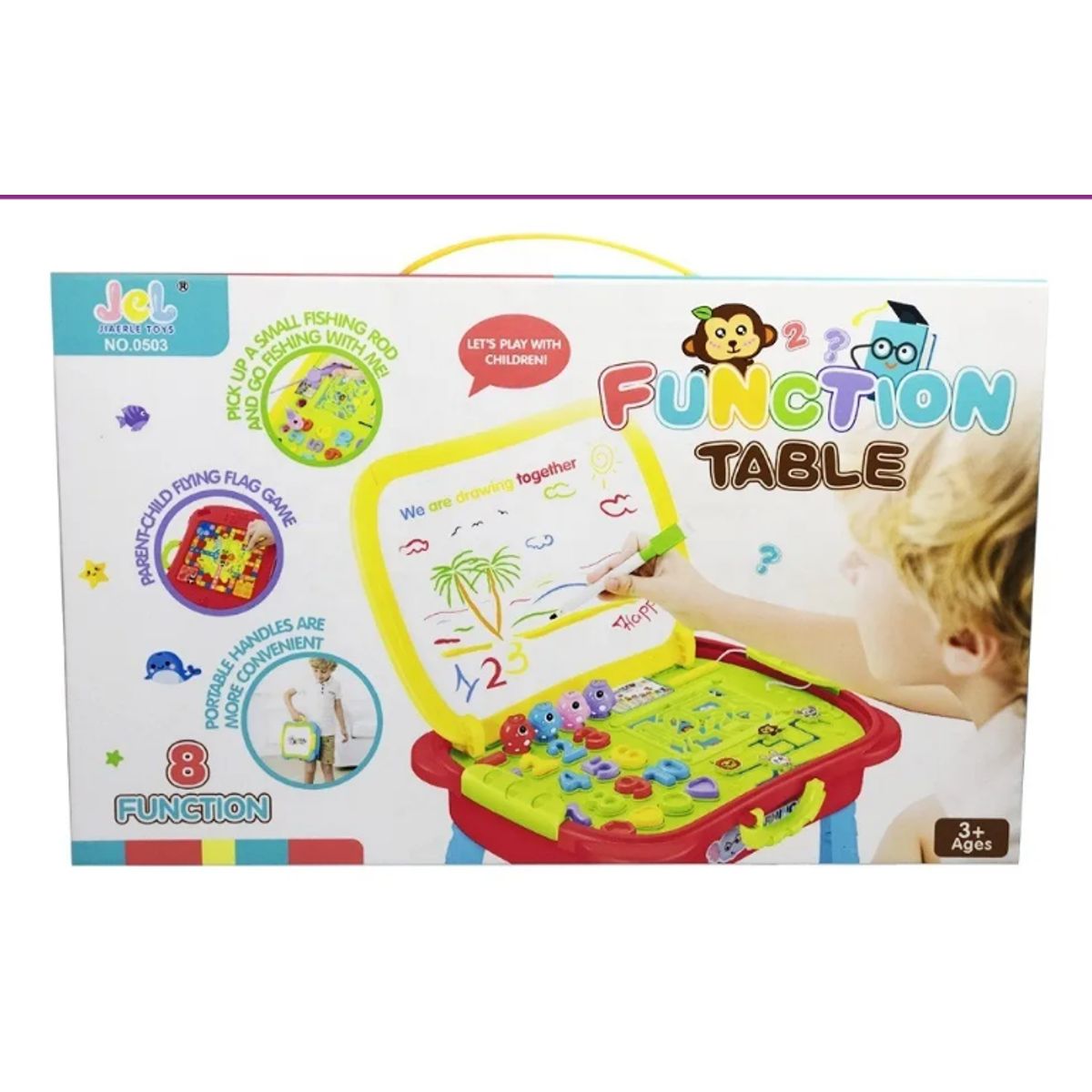 GENERICO - Mesa De Juego Educativa Multifuncional Para Niños 8 En 1