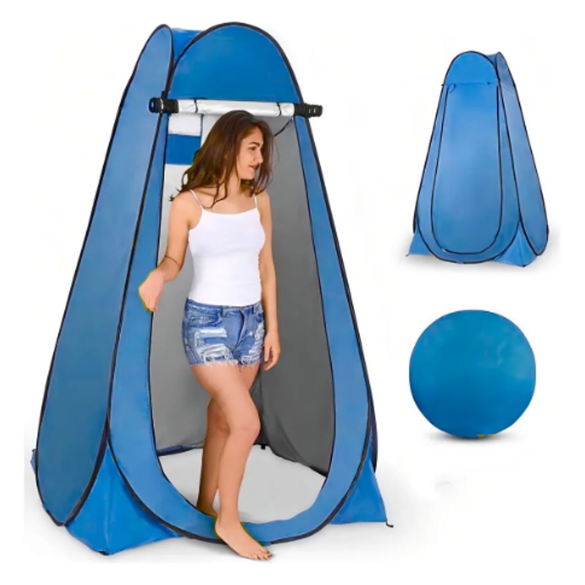 GENERICO - Carpa Caseta D Baño Vestidor Portátil Para Camping 1 Persona