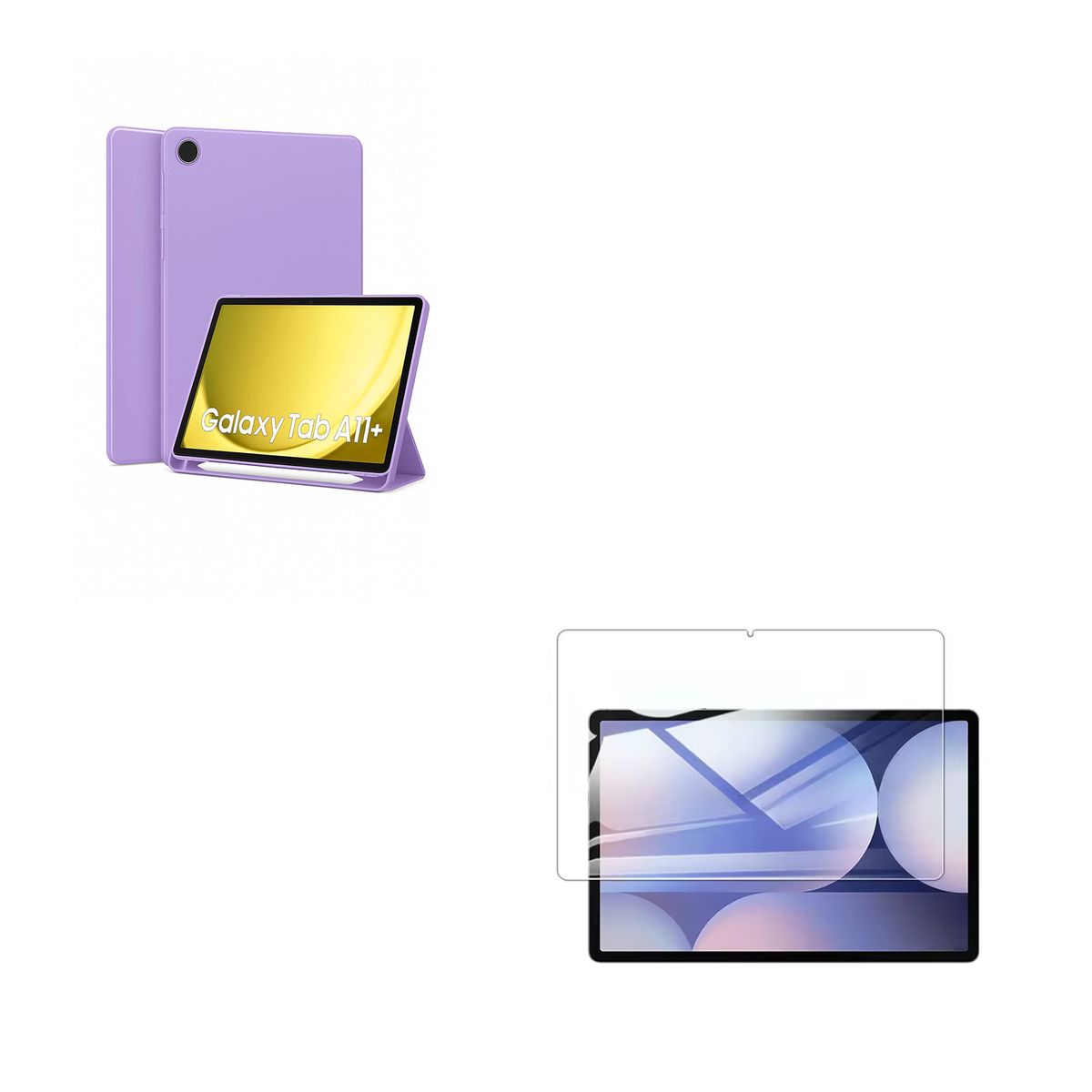 JOIGO - Funda Smart Cover Para Tablet Samsung A11 Plus Con Lamina Lila