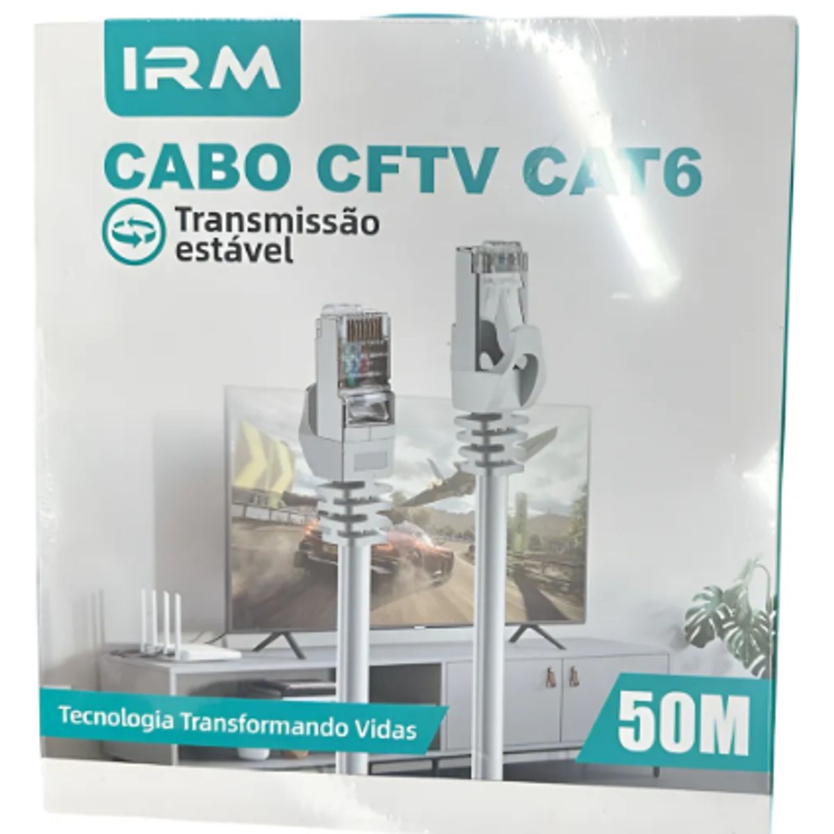 GENERICO - Cable Internet Rj45 Cftv Cat Cable De Red 50 Metros