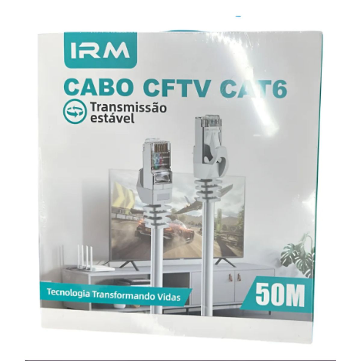 GENERICO - Cable Internet Rj45 Cftv Cat Cable De Red 50 Metros