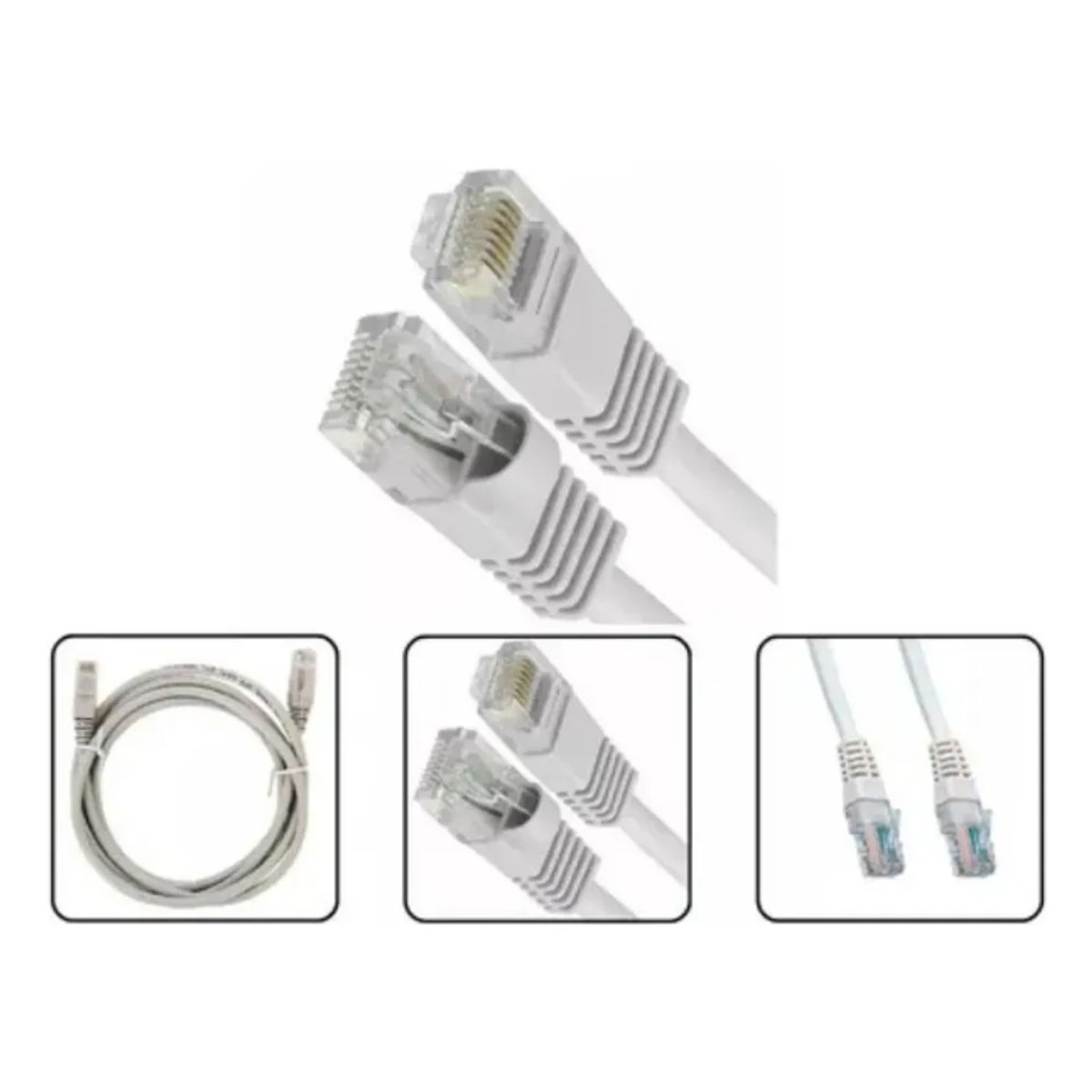 GENERICO - Cable Internet Rj45 Cftv Cat Cable De Red 30 Metros