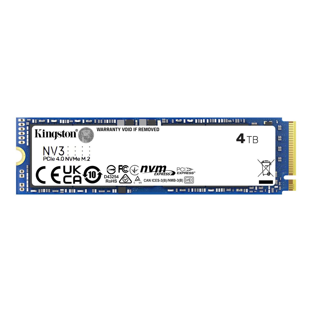 KINGSTON - Ssd M.2 (2280) - 4 Tb - Kingston Nv3 - Nvme Pcie 4.0 X4