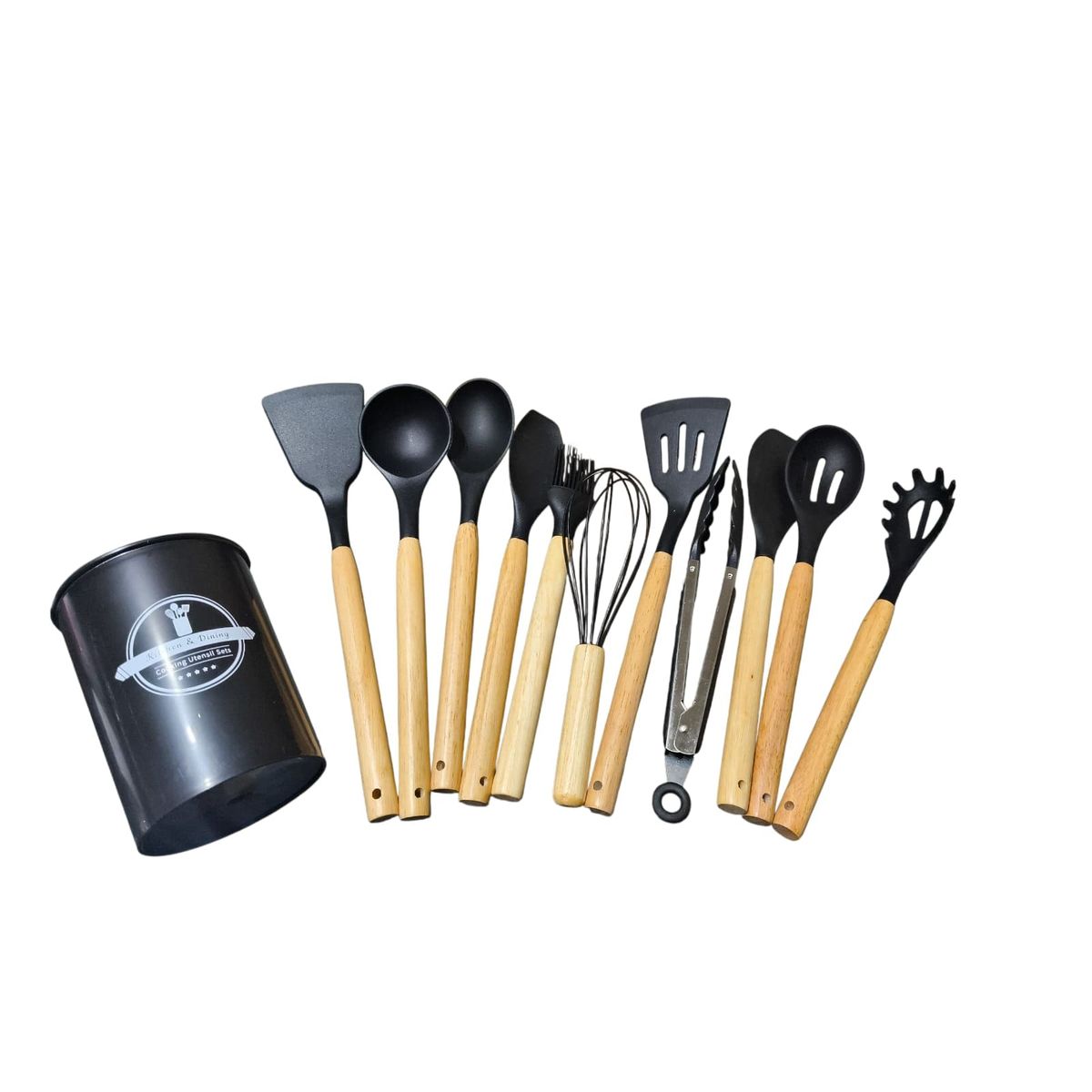 GENERICO - Set de Utensilios 12 Piezas - Negro