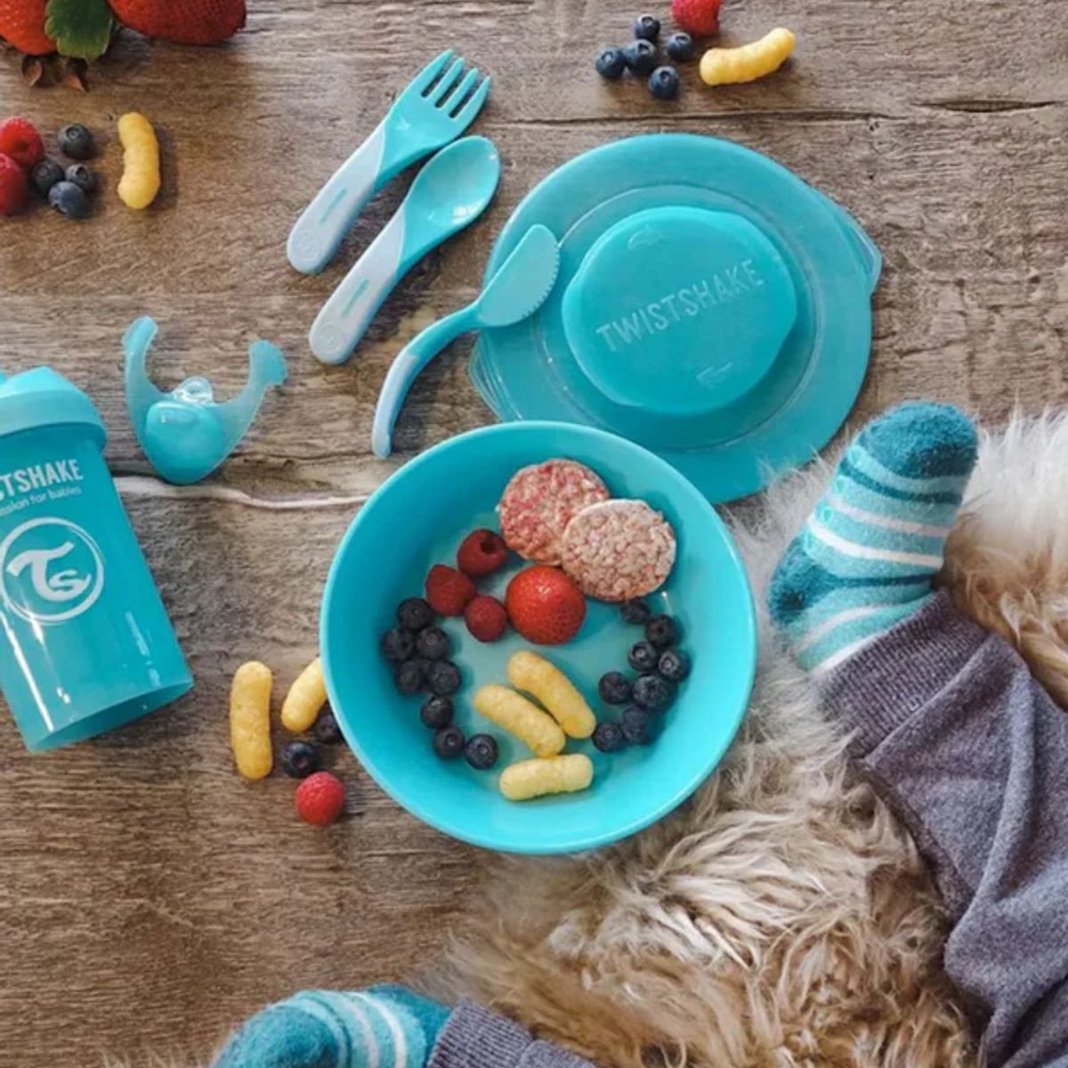 TWISTSHAKE - Bowl Twistshake 6+m Azul Pastel