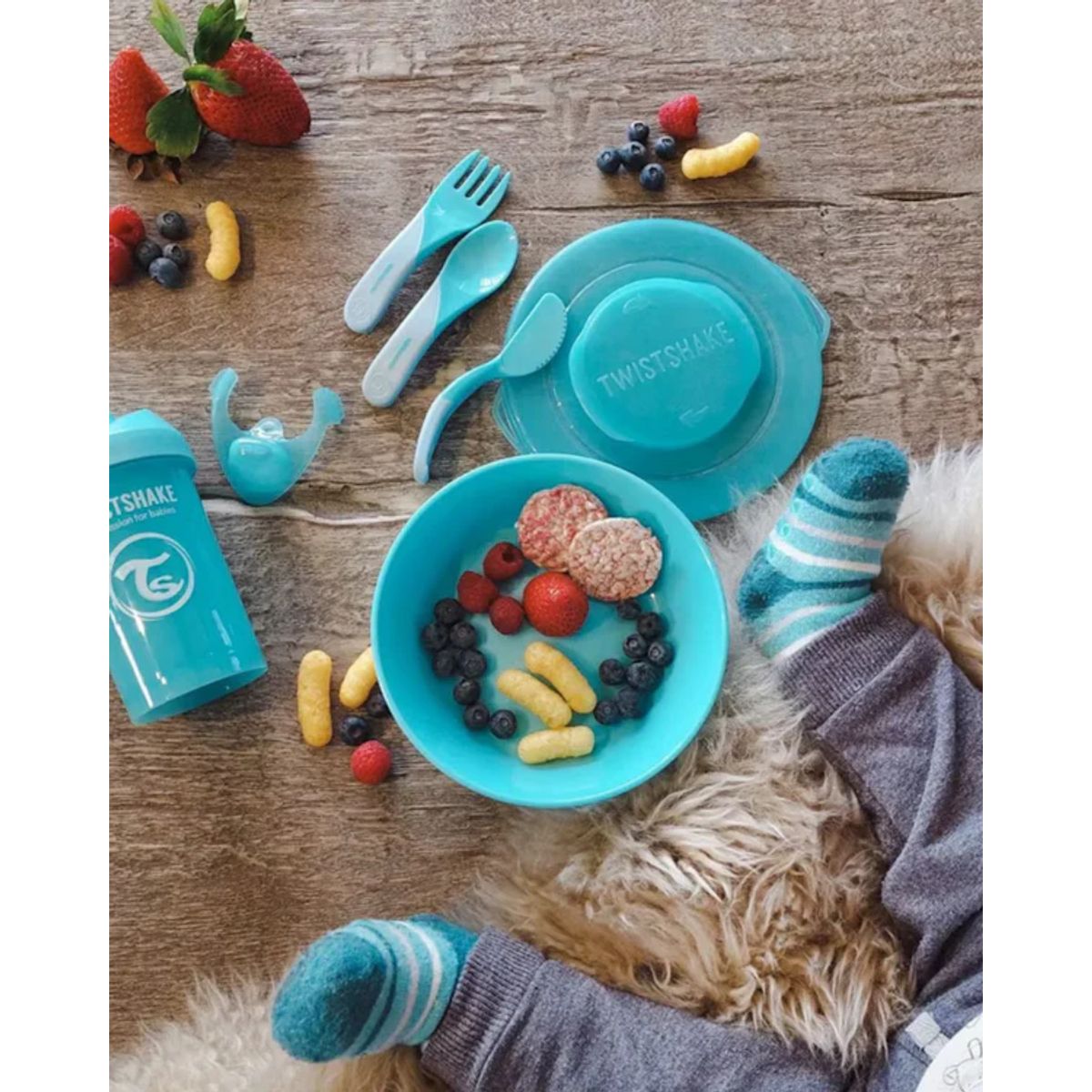 TWISTSHAKE - Bowl Twistshake 6+m Azul Pastel