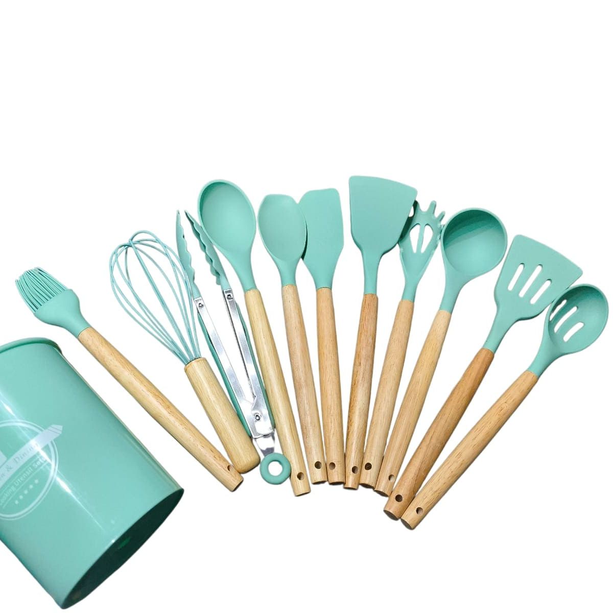 GENERICO - Set de Utensilios 12 Piezas - Menta