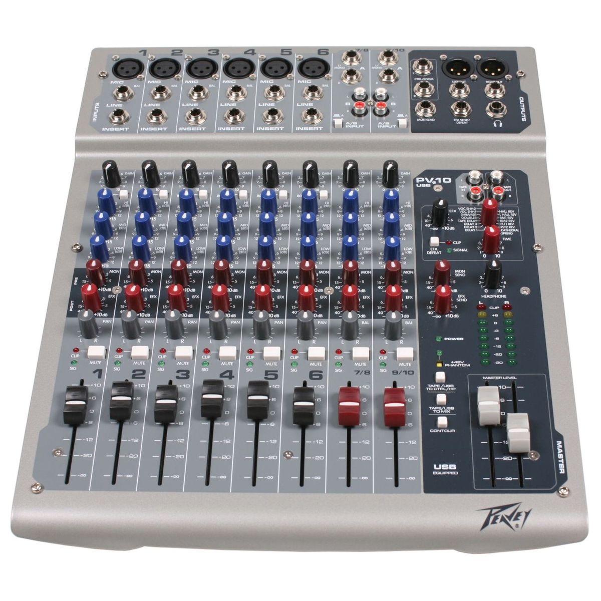 PEAVEY - Mixer Analogo 10 canales Peavey PV10 USB
