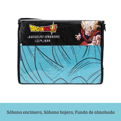 Imagen 2 del producto Juego de Sábana Dragon Ball Z 1.5 Plazas Microfibra