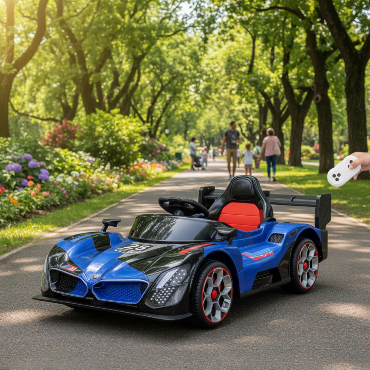 MUNDO ONLINE - Auto Eléctrico Niños Deportivo Con Control Luces Led Sonido