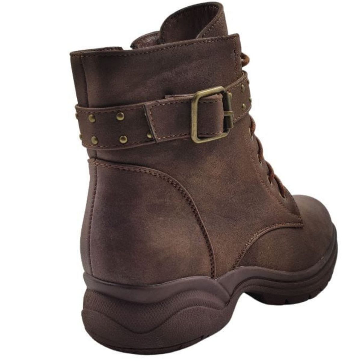 APOSTOL - botas o botin caña alta para dama black brown