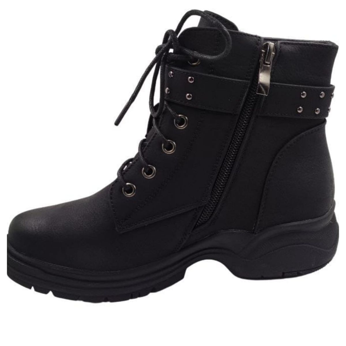 APOSTOL - botas o botin caña alta para dama black brown