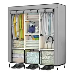 GENERICO - Armario Closet Ropero Armable Grande GRIS