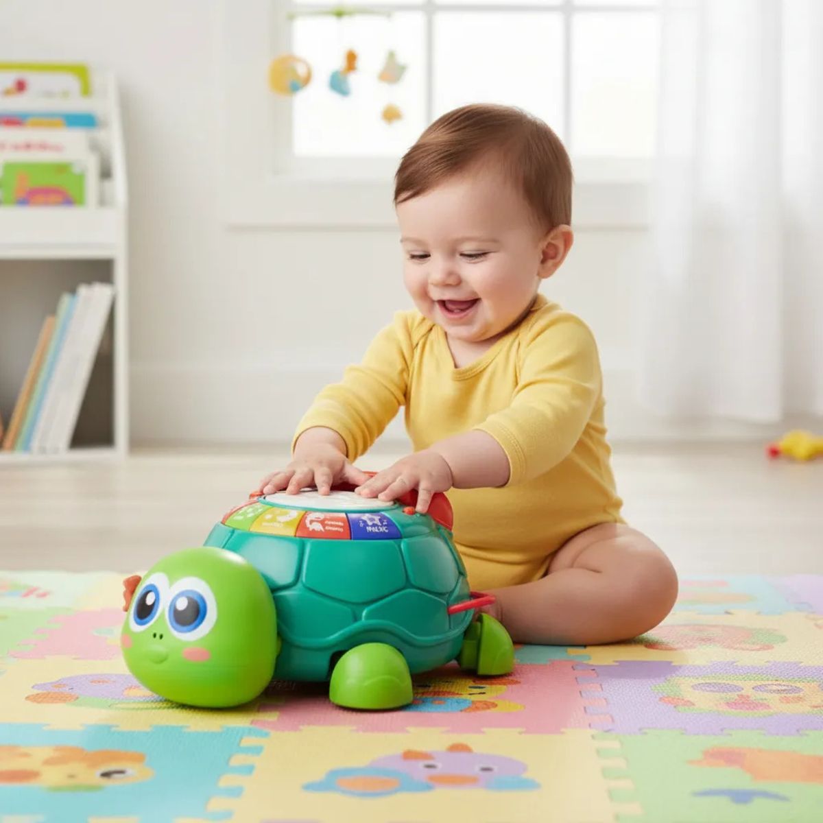 BALOGO - JUGUETE ESTIMULACION TORTUGA CON LUZ SONIDO