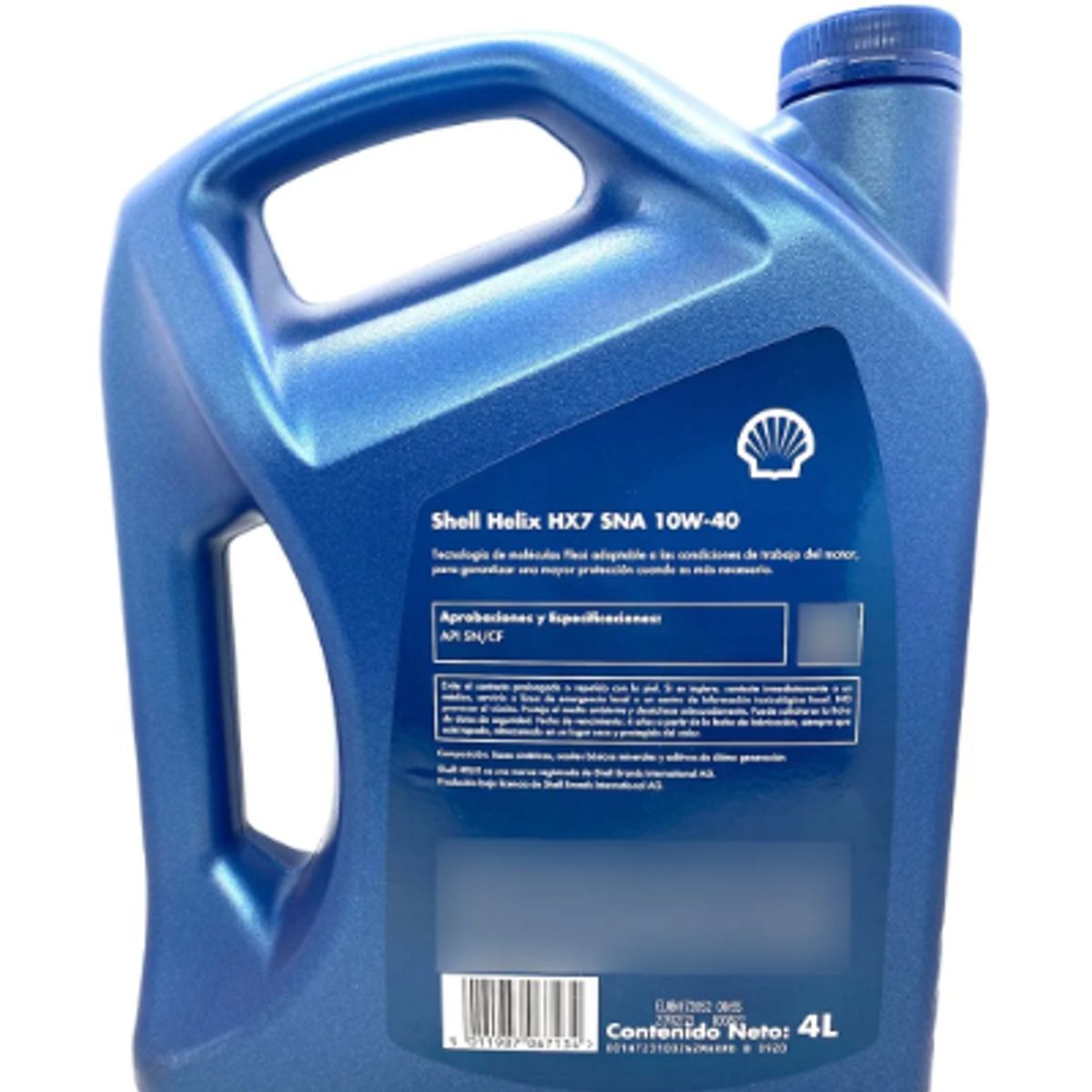 SHELL - Aceite Shell Helix Hx7 10W-40 4 Litros