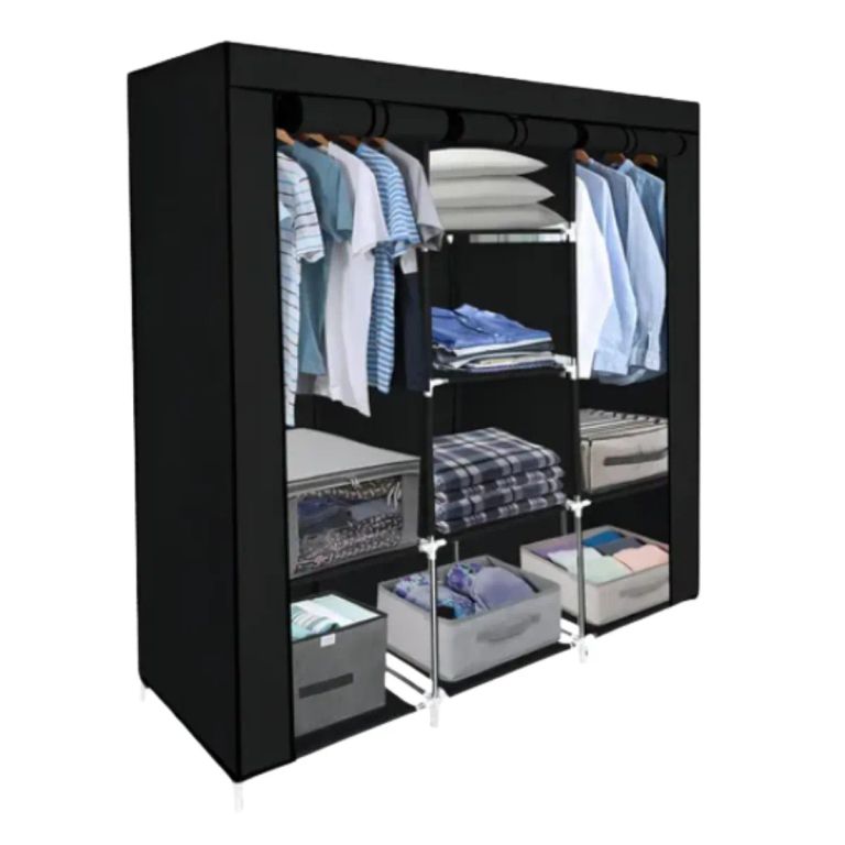 Armario Closet Ropero Armable Grande Color NEGRO | Sodimac Chile