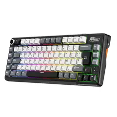 ROYAL KLUDGE - Teclado Mecánico Inalámbrico RK L75 75% con Teclas Macros