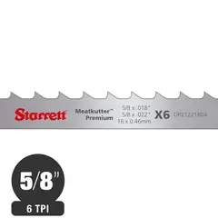 STARRET - Sierra Huincha para Carne 16x046 mm 6 TPI 30 m Raker Meatkutter Premium