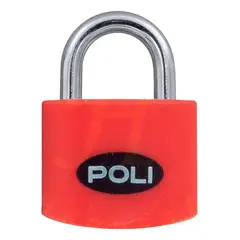 METALFER - Candado Poli Pop 32 Mm Colores Rojo