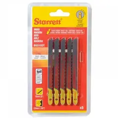STARRET - Set 5 Sierras Caladoras Bimetal Metal 75x7.5 mm Corte Descendente
