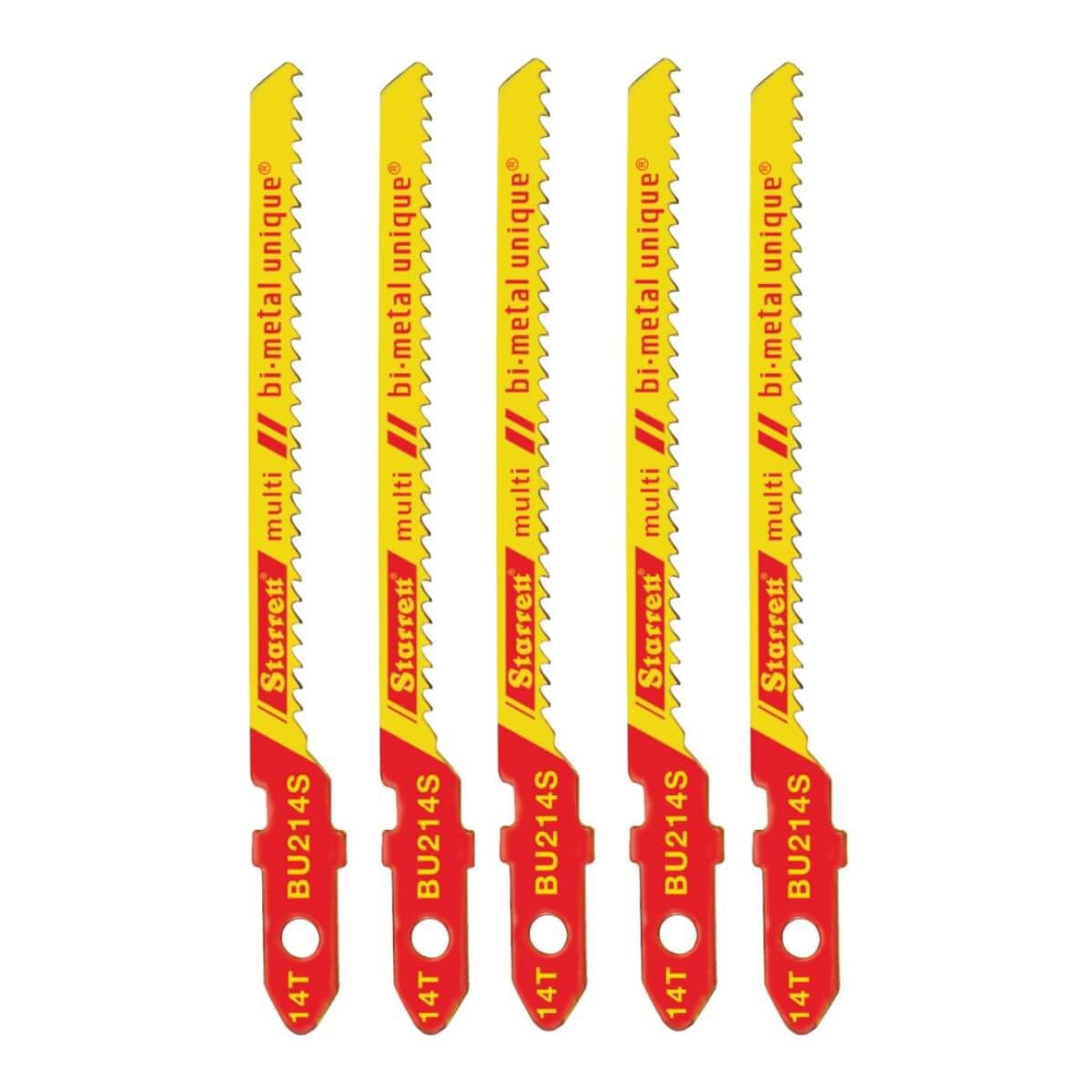 STARRET - Set 5 Sierras Caladoras Bimetal Multiuso 51x4.5 mm