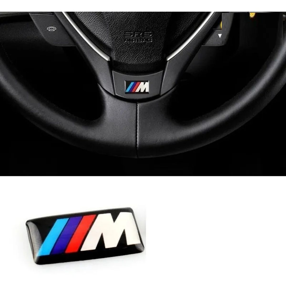GENERICO - 5 Unidades Emblema para BMW M Volante Palanca Cambio