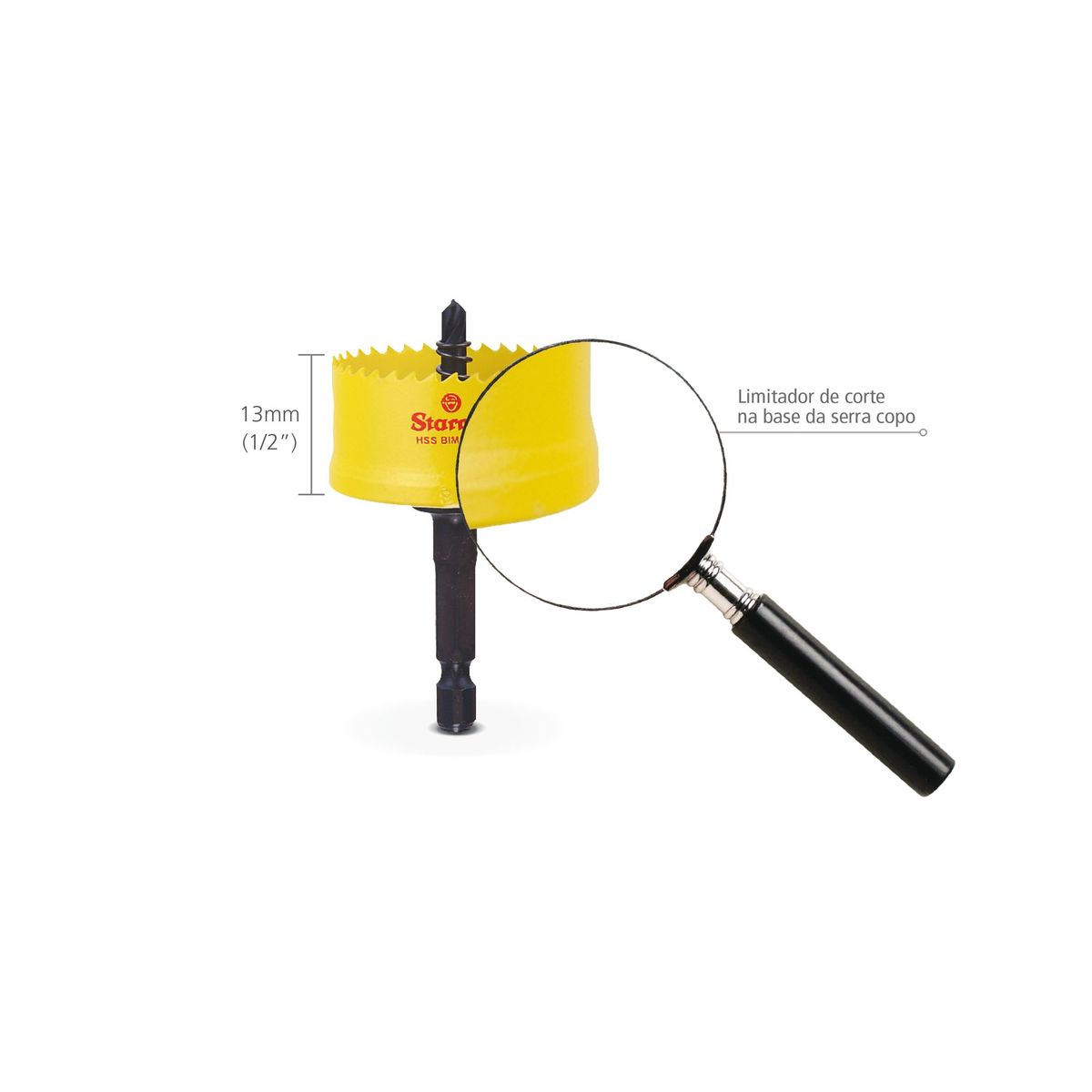 STARRET - Sierra Copa 16 mm con Toma Speed Bimetal Starrrett