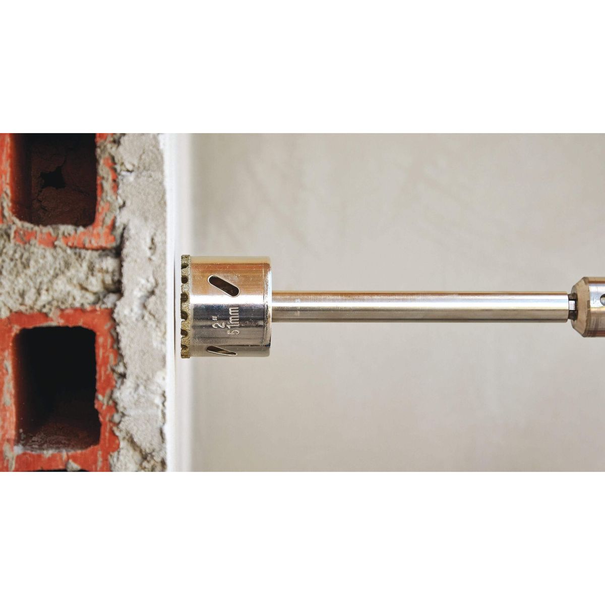 STARRET - Sierra Copa Diamantada 50 mm con Toma Mampostería Starrrett