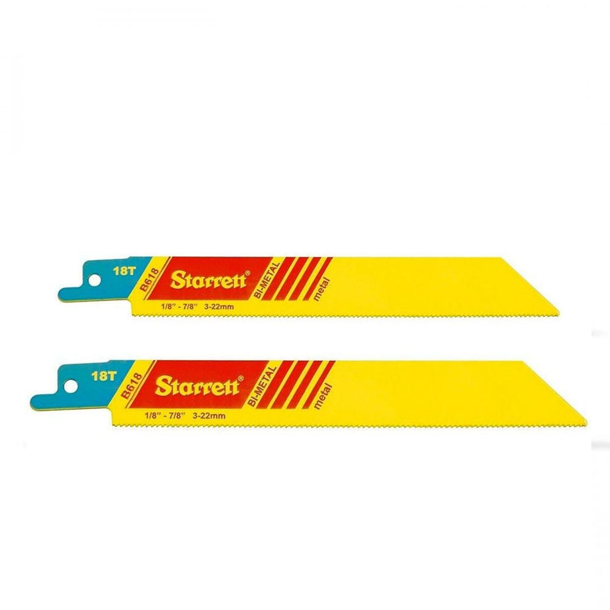 STARRET - Set 2 Sierras Sables Bimetal  Metal  152 mm 18 TPI