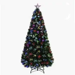 ARTIHOGAR - Arbol de Navidad 210 CM con Luces Led Blanca Cálida Canadá Verde