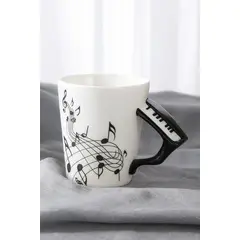 GENERICO - Taza Musical con Asa de Piano 3D