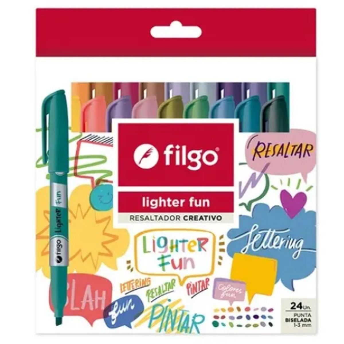 FILGO - Set 24 Destacadores Lighter Fun Filgo